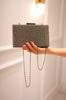 Women's Stylish and Useful Evening Dress Bag Square Case Saworoski Stone Evening Dress Bag 222