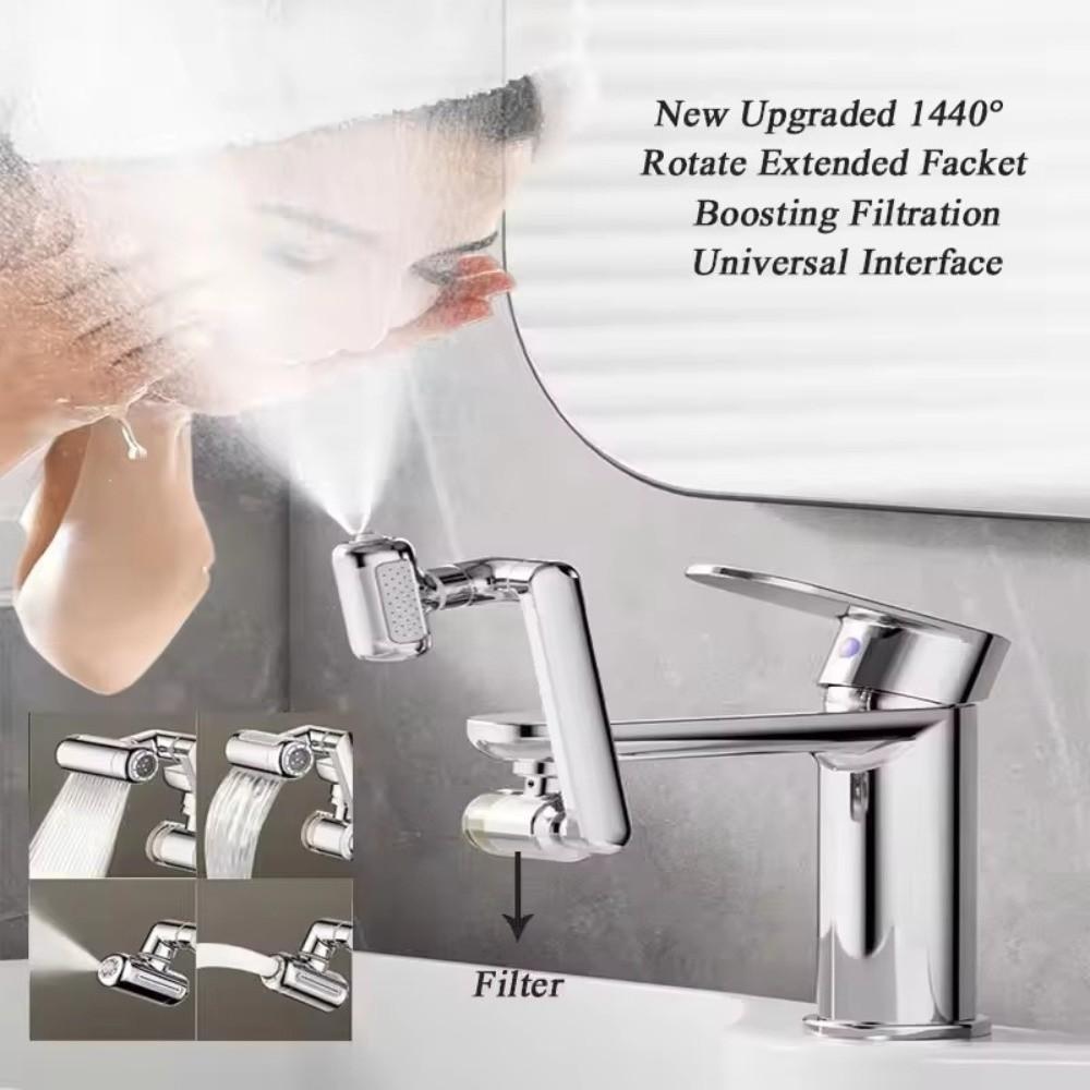 4 Modes Kitchen Faucet 1440° Rotate Faucet Extender Universal Rotatable Faucet Sprayer Kitchen