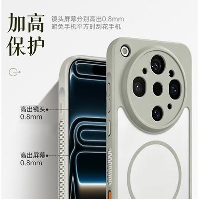 Чехол для OPPO Find X9 Ultra, роскошный, магнитный, с теплоотводом, матовый, прозрачный, PC, ощущается как кожа, противоударный бампер