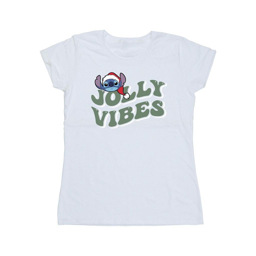 Disney Womens/Ladies Lilo & Stitch Jolly Chilling Vibes Cotton T-Shirt