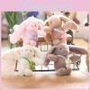 Cute Adorable Plush Bunny Keychain Soft Toy Cartoon Bag Hanging Decor Accessory