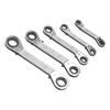 5Pcs Ratchet Wrench Double End Chrome Vanadium Steel Multifunctional Ratcheting Spanner Set