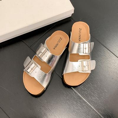 Studiolee ленивые однопедальные двубортные пляжные сандалии на толстой подошве женская летняя верхняя одежда