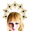 Элегантный головной убор Богини Гало Роскошная корона со стразами Темпераментная принцесса Тиара Косплей