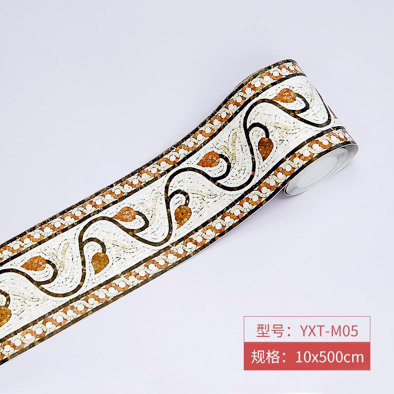 Мозаичный плинтус, угловая наклейка на стену, ванная комната, офис, стекло, линия талии, домашний декор, водостойкий пол, волновод, художественные обои