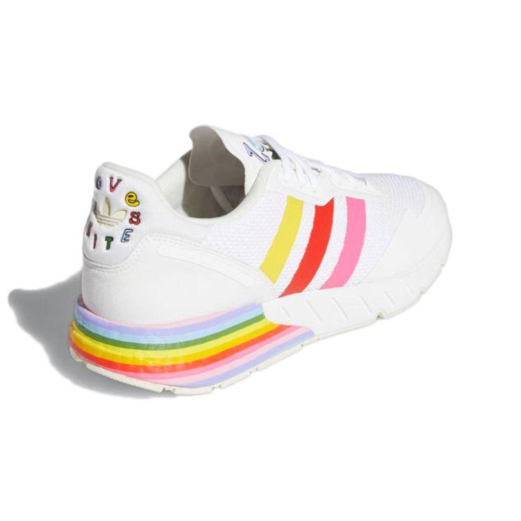 Adidas Кроссовки унисекс ZX 1K Boost Pride White Cloud-White Off-White GW2418