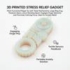 3D Printed Three In One Fidget Keychain Toy Stress Relief Spinner Gadgets For Students And Office Workers