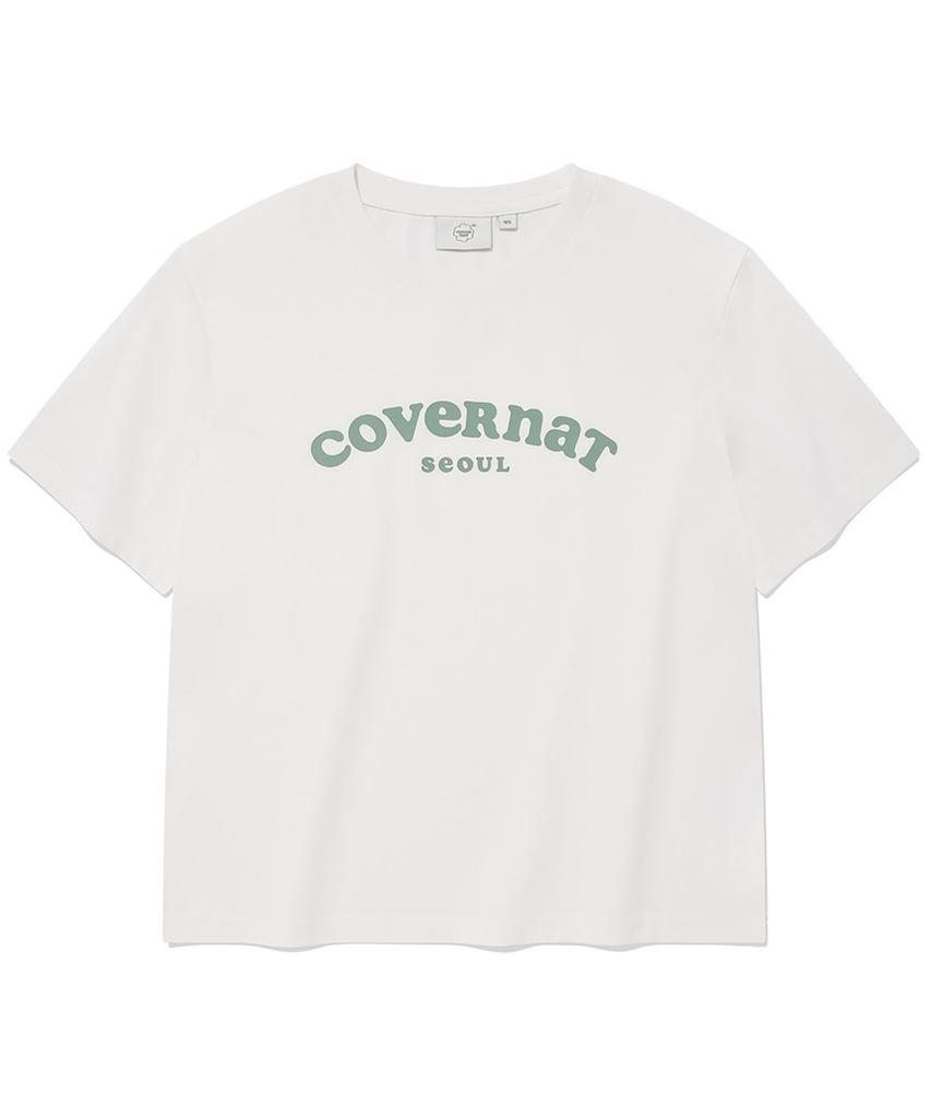 COVERNAT WOMAN Cooper Logo Seoul T-Shirt White