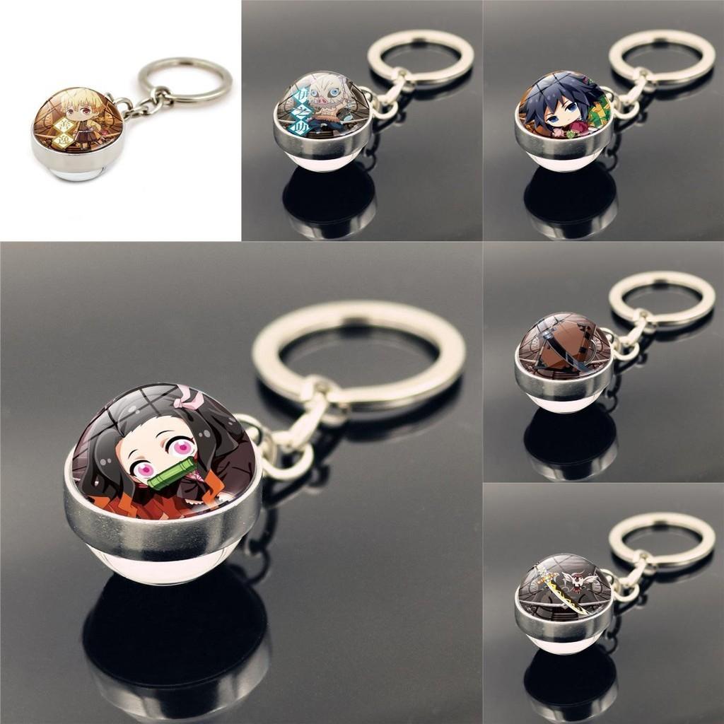 Стильные аксессуары-брелки «Истребитель демонов» для фанатов Современный минималистичный дизайн