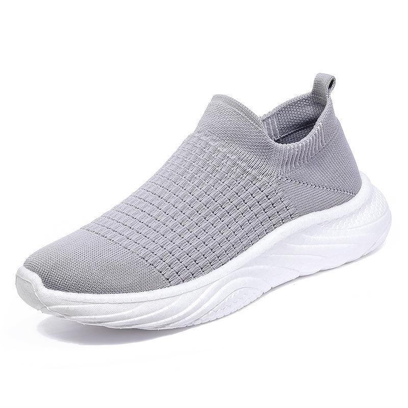 25 Весенние дышащие кроссовки с плетением «муха», повседневные, удобные и комфортные, спортивная обувь для пары, мужские и женские носки-обувь, обувь на одной педали