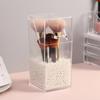 Transparent Acrylic Makeup Brush Holder Makeup Organizer Cosmetic Holder Pencil Lipstick Desk Container Table Makeup Storage Box