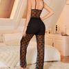 INGS European and American new sexy underwear set perspective lace temptation