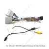 Car Radio Wiring Cable 16Pin Harness Adapter With CANBUS Rear camera Plug For Chrysler 300C/Wrangler/Compass/ Grand Cherokee