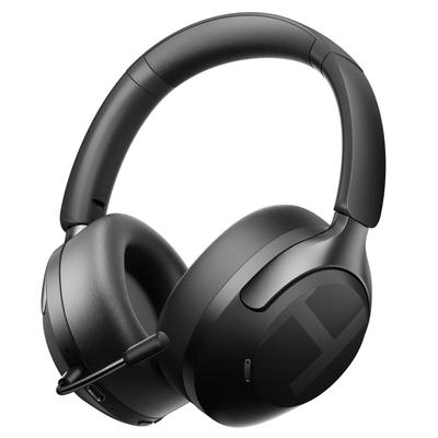 HAYLOU S40 Беспроводные Bluetooth 50 дБ Шумоподавление Пространственный Низкая Задержка Беспроводные и до 90 часов Музыки Удобные Поддерживают Два Устройства Приложение Включает для и Черный