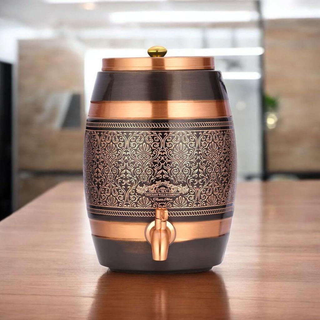 Pure Copper Dispenser 5 Litres Antique Itching Barrel