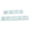 Fit For Outlander Original ABS Chrome Car 3D Letters Hood Emblem Logo Badge Car Stickers Styling Car Decal Accessories