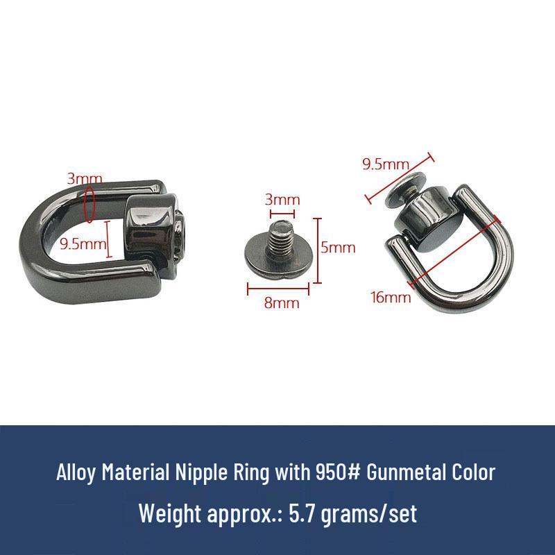 Аксессуары для сумок и багажа: Кольца, Голова монаха, Пирсинг сосков, Кожаные пряжки для DIY, Декоративные винты-заклепки