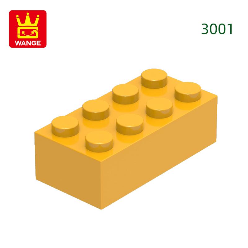 Нетоксичный 40 шт./лот 3001 2x4 Высокий 8-отверстий Строительный блок Moc Цветные детали Совместимые с Кирпичом DIY Детская игрушка Сборка Подарочная коробка
