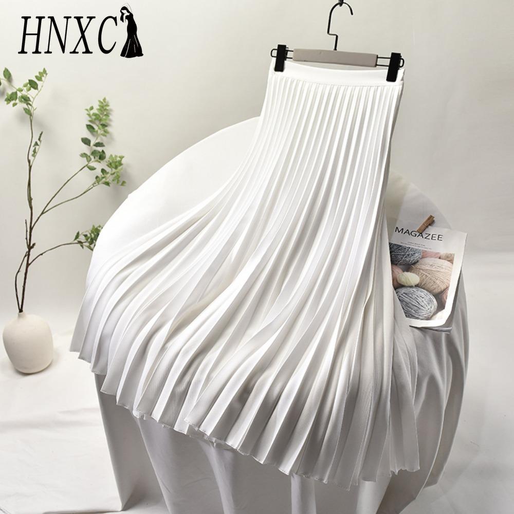 HNXC Женская Мода Повседневная Однотонная С Принтом Летняя Весенняя Юбка