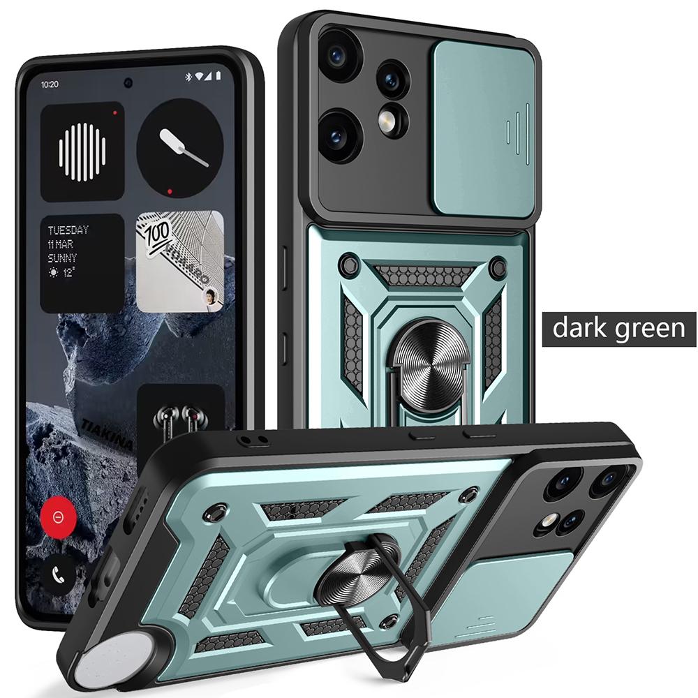 Чехол-книжка Slide Lens Armor для Nothing CMF Phone 2 Pro 5G, чехол для Nothing CMF Phone 2 Pro 5G, чехол с магнитной подставкой-кольцом