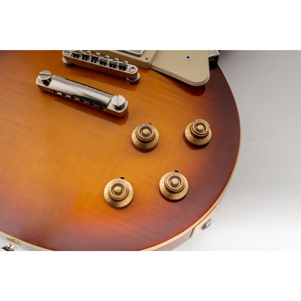Musiclily Pro Top Hat Knobs Bell Knobs Metric Standard LP для электрогитары Les Paul Gold of Guitar, (Набор 4)