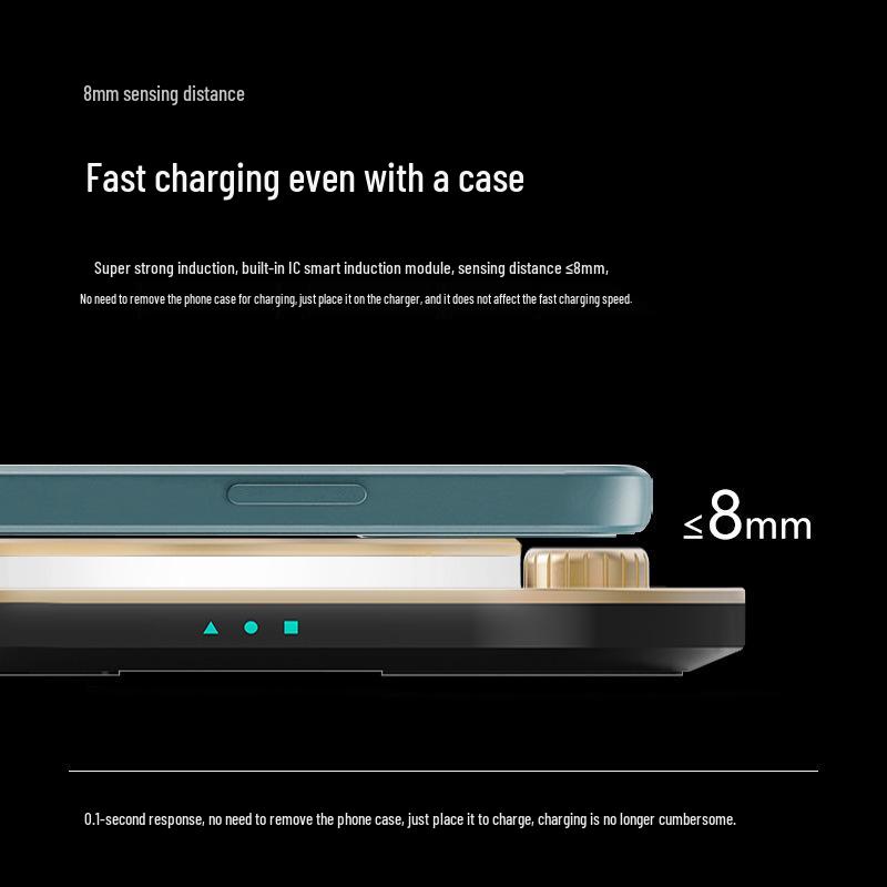 Беспроводная зарядная лампа 3-в-1 для телефонов Huawei и Apple, наушников, часов