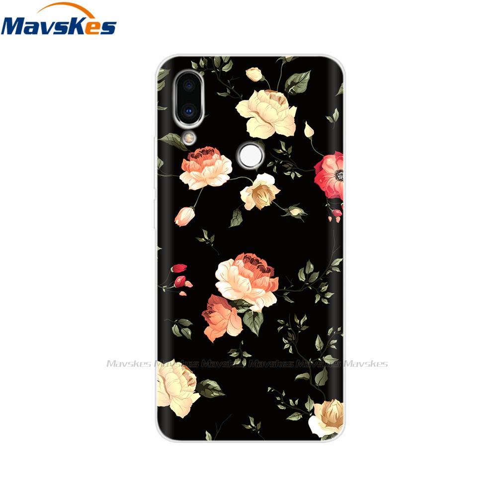 Мягкий чехол из ТПУ для Meizu Note 9 с принтом кошки, животного, цветка, защитные силиконовые чехлы, корпуса для телефона, сумки, бампер для Meizu Note9