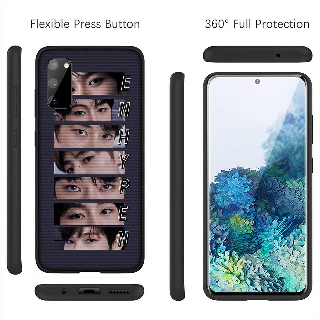 Чехол для iPhone 17 16 15 Xiaomi Poco Redmi Note 14 13 12 11 Pro Max 9 16e Samsung Galaxy S25 S24 S23 A07 A17 OPPO Huawei Kpop ENHYPENs Чехол для телефона