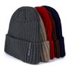 High Quality Black Human Label Winter Hat Add Fur Lined Warm Beanie Hat Stylish Knitted Hat For Men Women Ski Sports Winter Cap