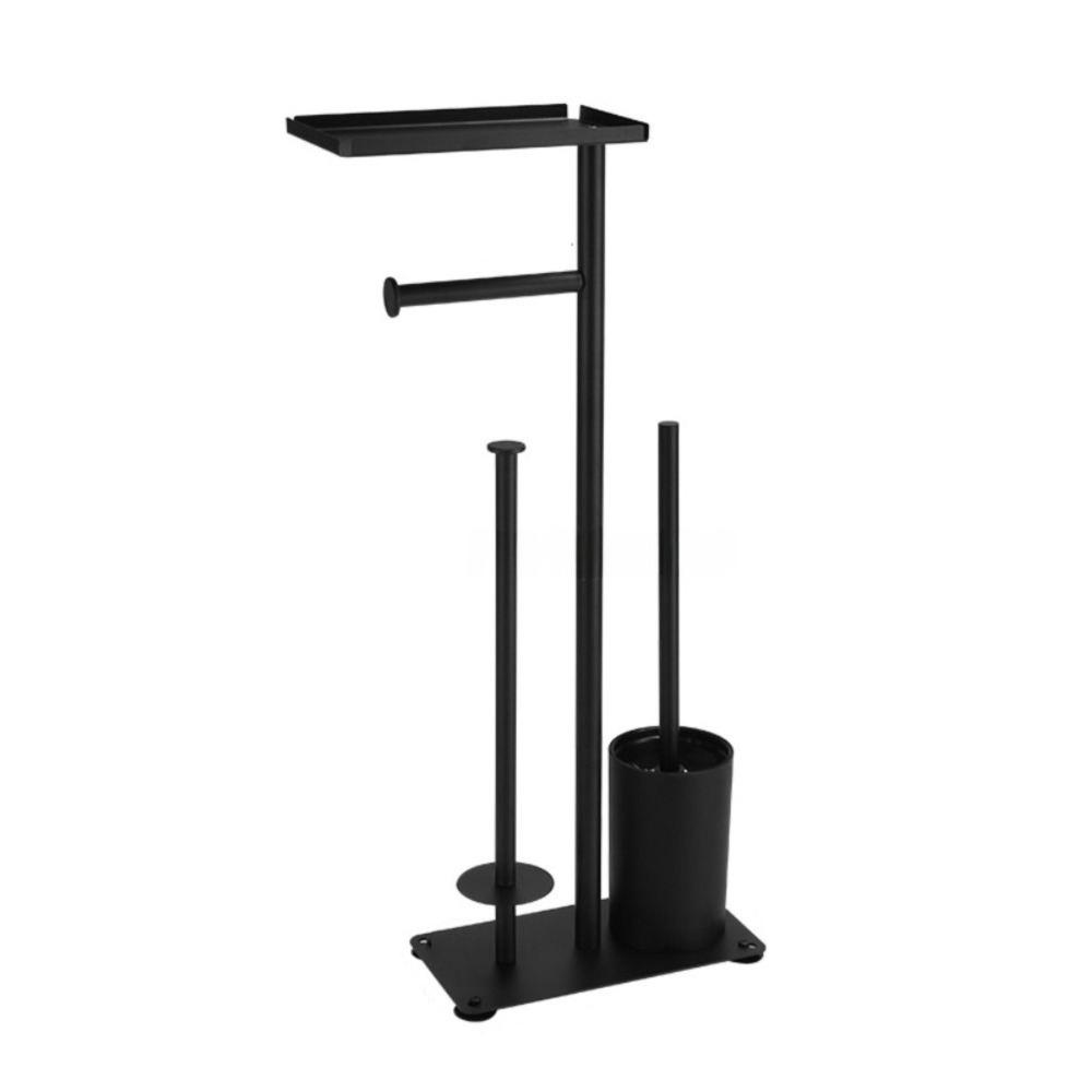 Нержавеющая Сталь Туалетный Ершик и Держатель для Бумаги с Вертикальной Стойкой для Хранения Туалетной Бумаги Спальня