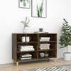 813182 vidaXL Buffet Smoked Oak 103.5x35x70 Cm Chipboard
