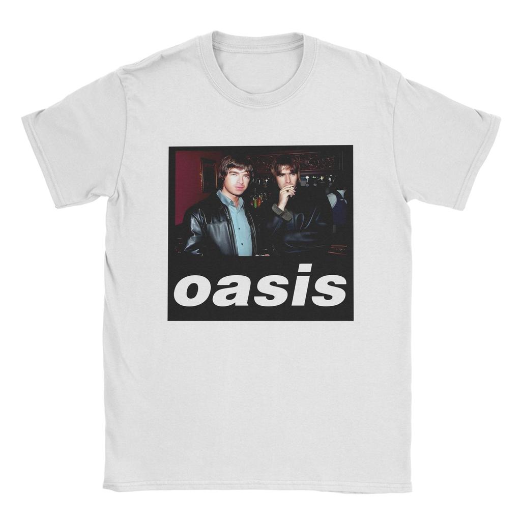 Новинка Футболки с принтом рок-группы O-Oasis Мужские с круглым вырезом с коротким рукавом Летние топы 100% Хлопок