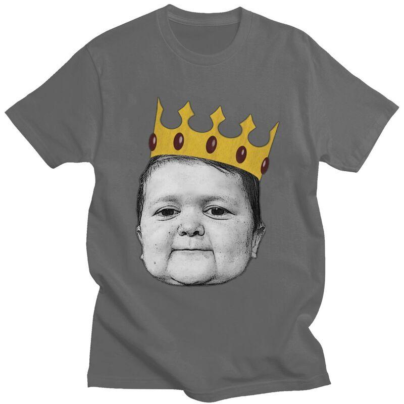 Custom Hasbulla Magomedov Crown Meme T Shirt ShortSleeve Cotton Tshirt Leisure Hasbulla Fighting Meme Tees Slim Fit Clothing