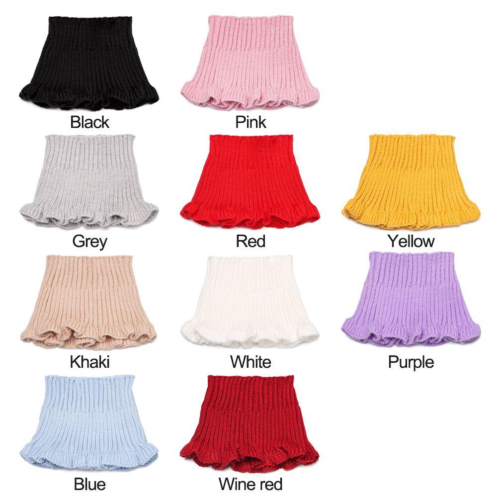 Winter Warm Windproof Detachable Neck Guard Scarf Knitted Fake Collar Turtleneck