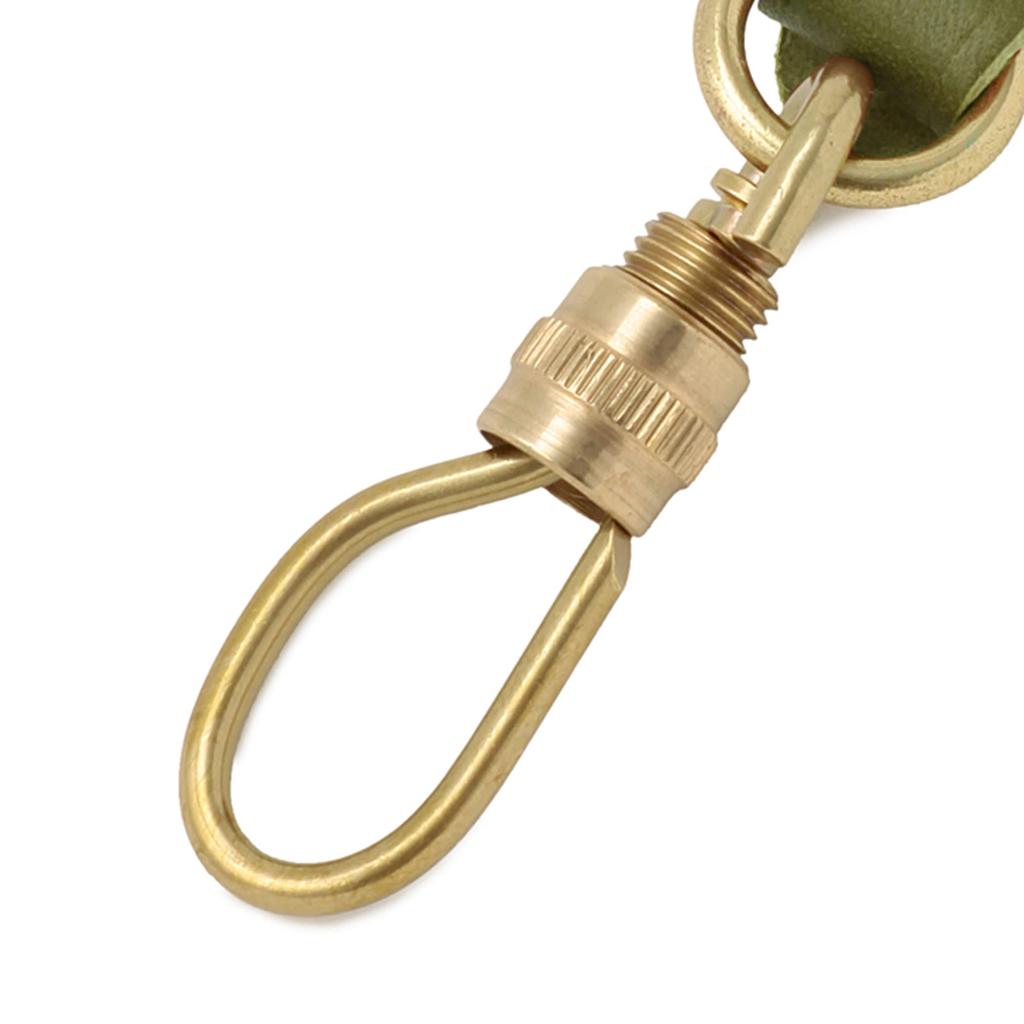 IL BISONTE Брелок из натуральной кожи, Кольцо для ключей, Унисекс, Черный