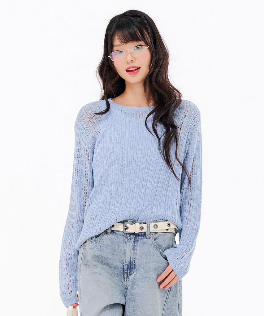 CHASECULT Women'S Net Knit Sweater-Fbrg5671C0D