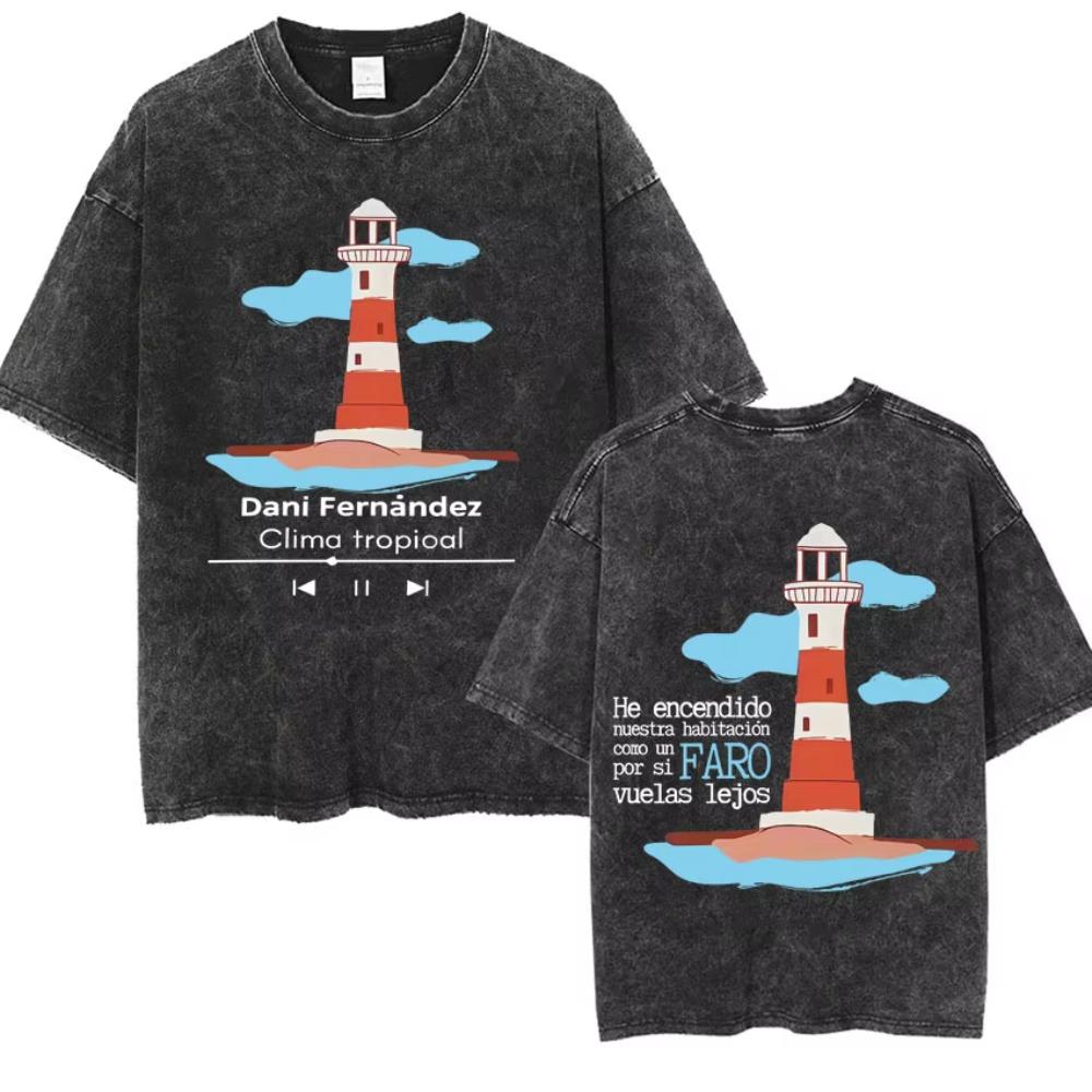 Dani Fernandez Harajuku Album Tour Vintage Washed YK Tshirts Men Women Tshirt Aesthetic Casual Cozy Oversized Tops Streetwear