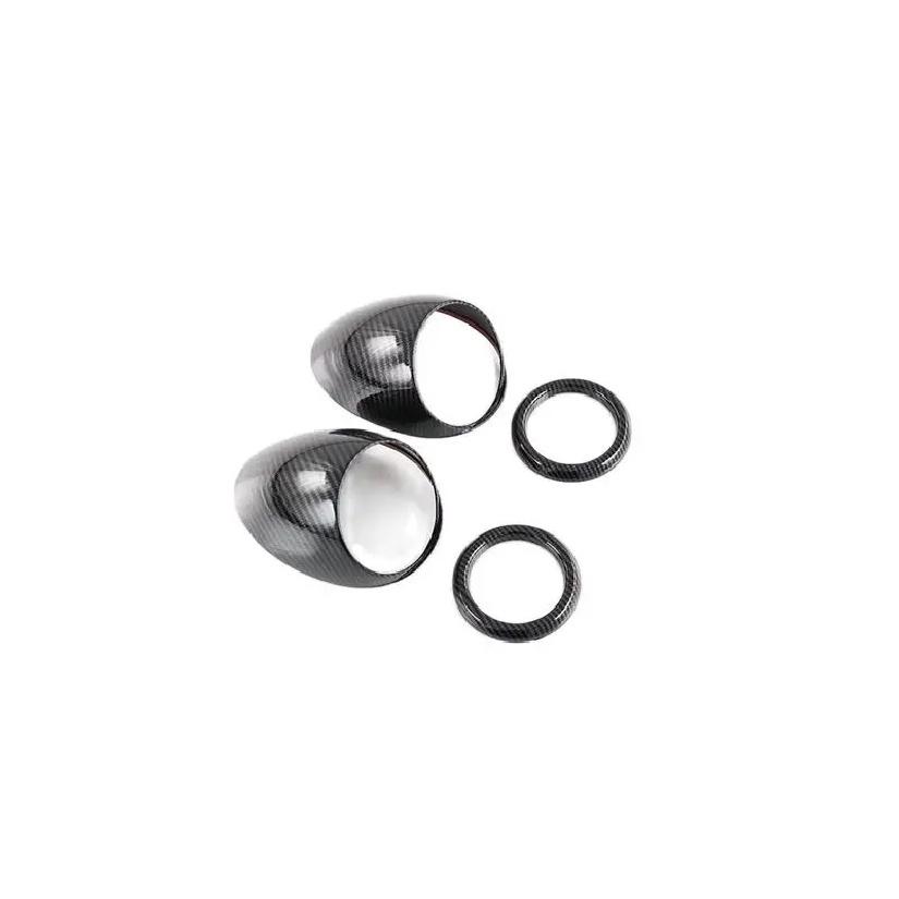 For BYD Dolphin Atto 2 EA1 Carbon Fiber Style Air Vent Outlet Cover Dashboard Trim Bezel Frame Molding Garnish