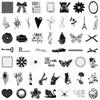 10 30 50Pcs Black White Ins Style Art Cartoon Stickers Aesthetic Decals Diy Motorcycle Motorcycle Notebook Cool Graffiti Sticker