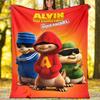 Alvin Chipmunks Theme Printed Blanket Perfect For Couch Bed Travel Outdoor Use Machine Washable Cozy Durable