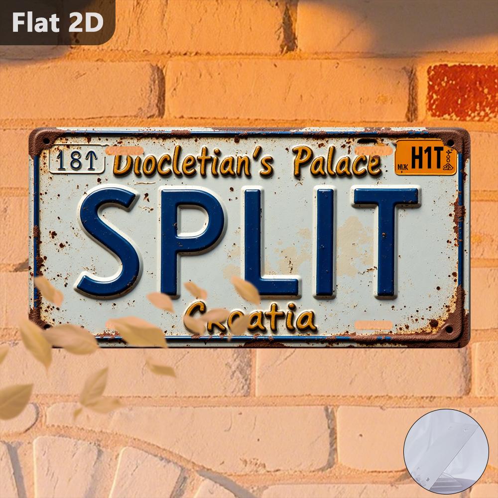 Croatian license plates vintage home decorlicense plate design holiday city signagegreat gifts for friends and familygarage