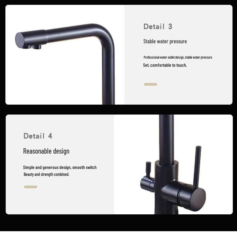 Вращающийся кран-очиститель воды «три в одном» для кухонной мойки