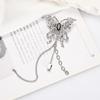High-End Butterfly Tassel Brooch: Vintage, Versatile, and Fashionable Long Pin for Women