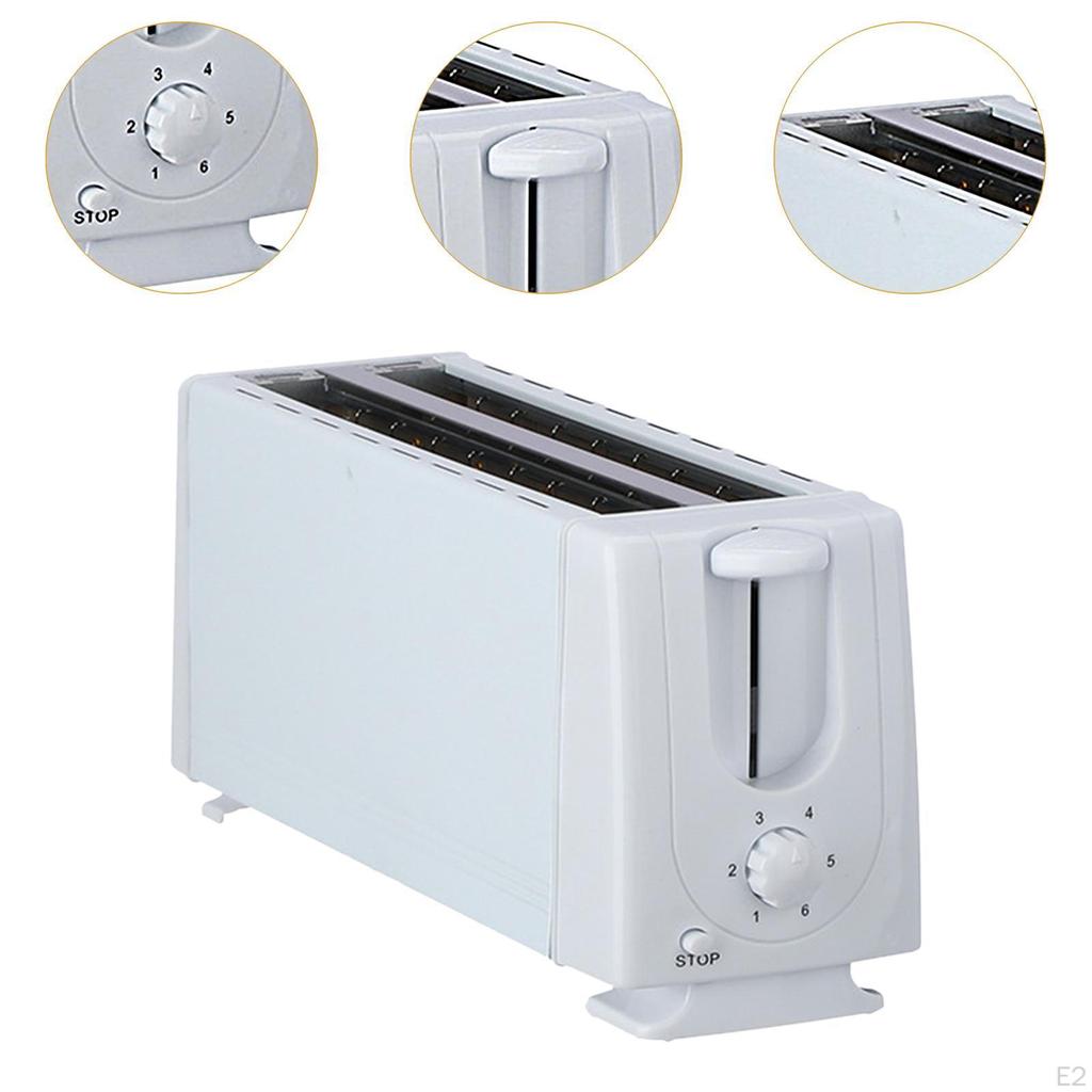 Bread Toaster Baking Maker 4 Slices Space Saving US Plug Versatile Panini Waffle Machine