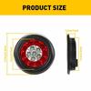 4PCS 4" Round Brake Lights 12V 24V Truck Lights LED Warning Rear Taillight Trailer Side Marker Lamp Car Tail Light Parts