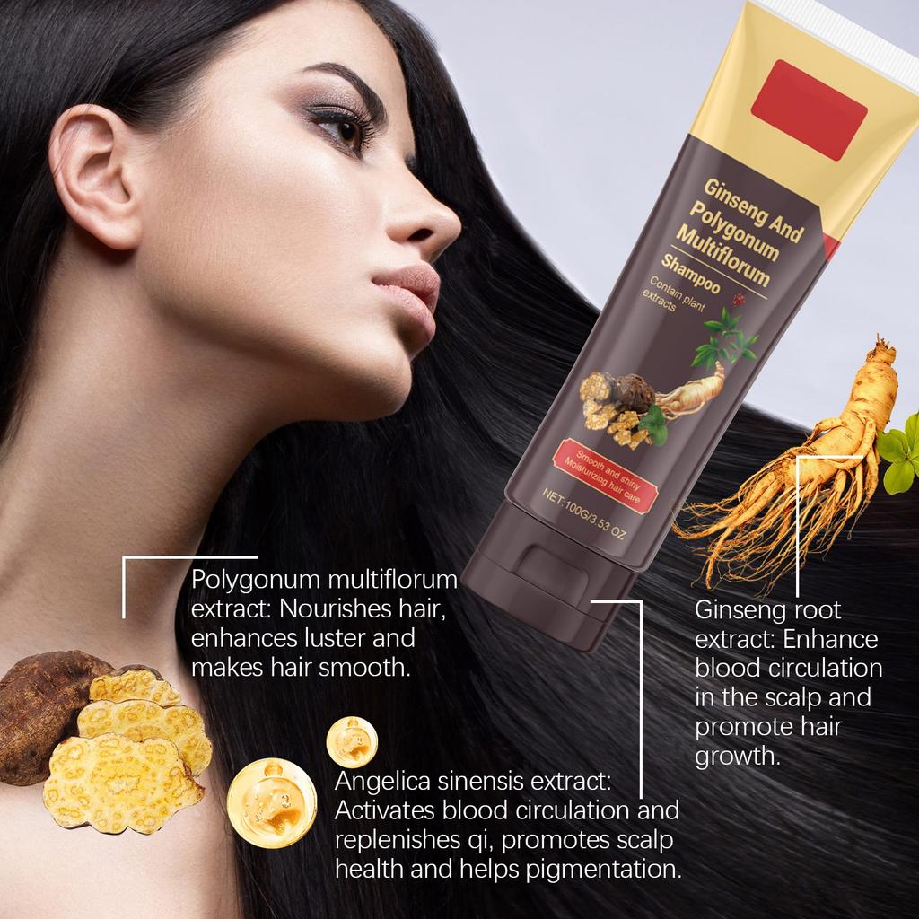 Шампунь Ginseng Multiflorum способствует росту волос, питает кожу головы, увлажняет, контролирует жирность кожи