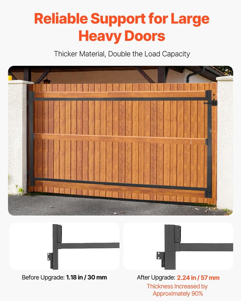VEVOR Gate Building Kit, Fits 60 to 96 in Wide Openings, Up from 4 to 5 ft High Fence, Adjustable Gate Building Kit