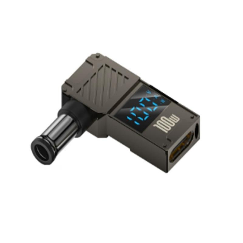 USB C к постоянному току 100 Вт PD Разъем Type C «мама» к «папа» с цифровым дисплеем для мониторов Напряжения Ток Мощность