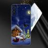 Снежный С Рождеством Чехол для телефона для Samsung Galaxy S20 S21 FE S22 Ultra S10 Lite S10E S9 S8 Plus S7 Edge Мягкий ТПУ Черный Чехол