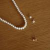 [Modernlike] 14K Gf Silver Ball Mini Pearl Necklace Codi Layered Pendant